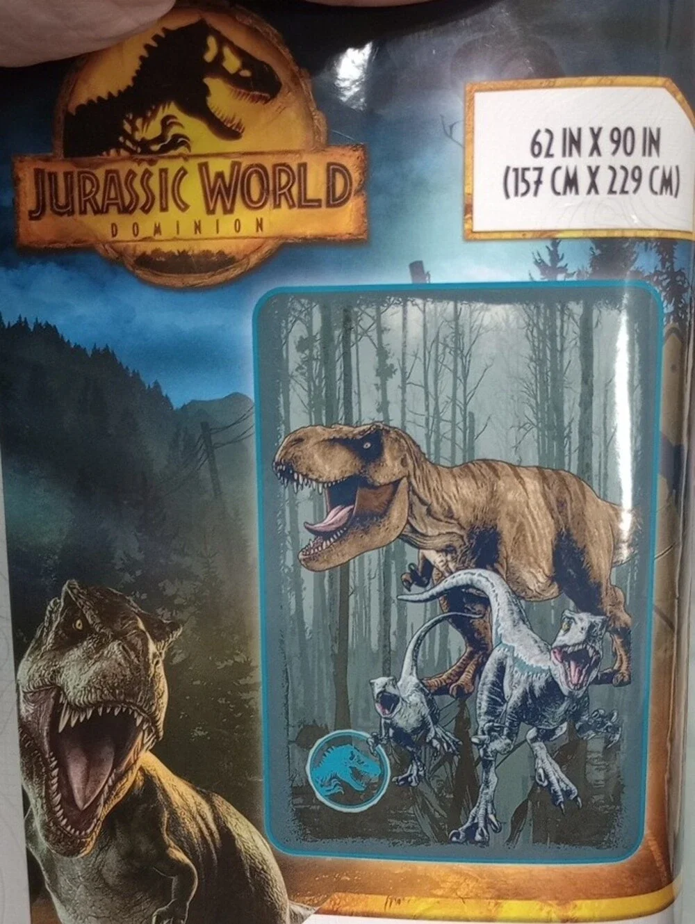 Kids Jurassic Park Microfiber Throw And 3pc Twin Sheet Set